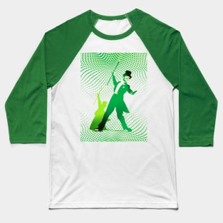 Astaire, Top Hat White Tie And Tails – Green Baseball T-Shirt